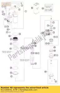 ktm 91210083S mola 260 54n / mm d11,5 ou. - Lado inferior