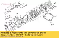 33721MAH611, Honda, base comp., licence honda vt shadow ace c2 aero c3 c vt1100c2 1100 , Nouveau