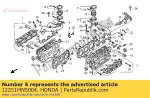 Honda 12251MN5004 culata junta - Lado inferior