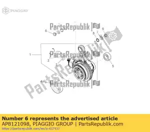 Piaggio Group AP8121098 bush - Bottom side