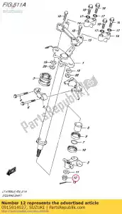 Suzuki 0915914027 nut - Bottom side