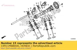 vulring, klepstoter (1. 450) van Honda, met onderdeel nummer 14911MBB000, bestel je hier online: