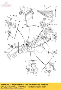 yamaha 1MC825900000 kabelboom assy - Onderkant