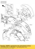 350040062H8, Kawasaki, guardabarros delantero, ébano kawasaki vn custom c classic b vulcan lt d vn900 900 , Nuevo