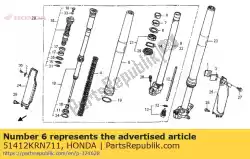 Aqui você pode pedir o anel, volta em Honda , com o número da peça 51412KRN711: