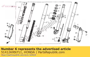 Honda 51412KRN711 anel, volta - Lado inferior