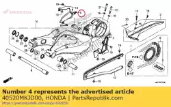 Ici, vous pouvez commander le cas b, chaîne d'entraînement auprès de Honda , avec le numéro de pièce 40520MKJD00:
