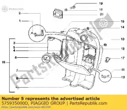 Aqui você pode pedir o aba em Piaggio Group , com o número da peça 575935000D: