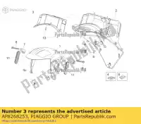 AP8268253, Piaggio Group, porta del vano ruota aprilia  sr zd4kla00 zd4vfb00, zd4vfd00, zd4vfu00, zd4vfj, zd4vz000 50 2004 2005 2006 2007 2008 2009 2010 2011 2012 2013 2014 2016 2017 2018 2019 2020 2021 2022, Nuovo