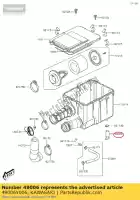 49006Y006, Kawasaki, inicializar, drenar kvf300ccf kawasaki  brute force kvf 300 2012 2013 2015 2016 2017 2018 2020 2021, Novo