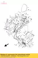 1SDF835G00P2, Yamaha, corps, avant supérieur mwm3 yamaha yp 125 250 400 2013 2014 2015 2016, Nouveau