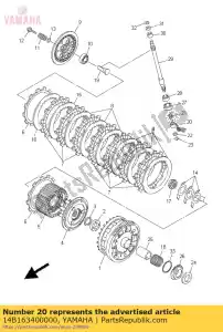 yamaha 14B163400000 gruppo leva di spinta - Il fondo