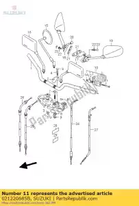 suzuki 021220685B parafuso - Lado inferior