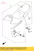 4FU247300000, Yamaha, double siège assy yamaha tdr 125, Nouveau