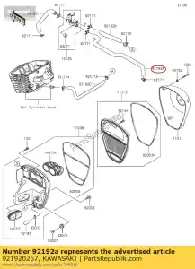 kawasaki 921920267 rura, g?owica asv-rr vn900b6f - Dół