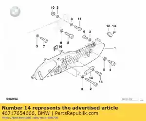 bmw 46717654666 holder - Bottom side