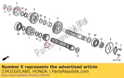 geen beschrijving beschikbaar op dit moment van Honda, met onderdeel nummer 23431GELA80, bestel je hier online:
