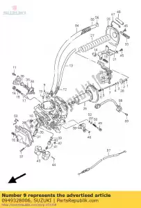 Suzuki 0949328006 jato, ar piloto, 1 - Lado inferior