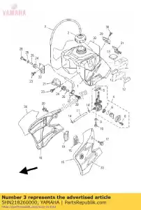 yamaha 5HN218260000 pipe, breather - Bottom side