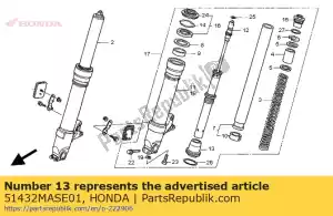 Honda 51432MASE01 peça, fechadura de óleo - Lado inferior