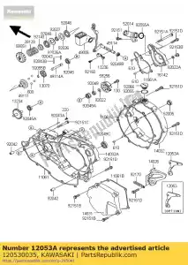 kawasaki 120530035 cadena de guía, para 13t kx250-r1 - Lado inferior