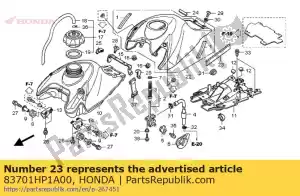 honda 83701HP1A00 borracha, tampa do tanque - Lado inferior