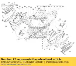 Qui puoi ordinare poggiapiedi destro completo da Piaggio Group , con numero parte 1B00646000090:
