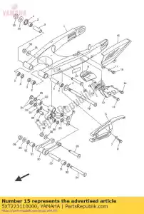 yamaha 5XT223110000 caso, corrente - Lado inferior