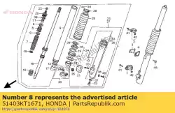 Here you can order the guide, spring from Honda, with part number 51403KT1671: