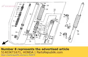 Honda 51403KT1671 guide, spring - Bottom side