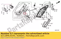 83128MCAS40, Honda, plaque, serrure de poche honda  gl 1800 2013 2017 2018 2019, Nouveau