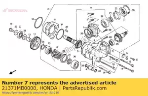 honda 21371MB0000 holder, cross shaft bearing - Bottom side