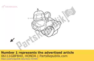 honda 06111GBFB40 gasket kit (component parts) - Bottom side