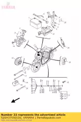 Aquí puede pedir sensor, velocidad de Yamaha , con el número de pieza 52SH37550100: