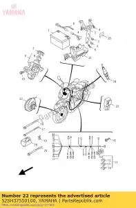 yamaha 52SH37550100 sensor, snelheid - Onderkant