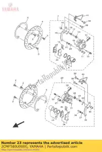 yamaha 2CMF580U0000 étrier 1 - La partie au fond