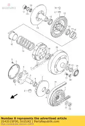 Qui puoi ordinare piatto mobile d da Suzuki , con numero parte 2143115F00: