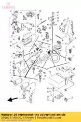 Qui puoi ordinare piastra, connettore da Yamaha , con numero parte 2B08257V0000: