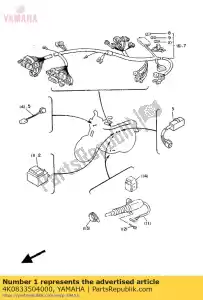 Yamaha 4K0833504000 conjunto de relé intermitente - Lado inferior