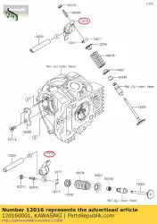 Here you can order the arm-rocker klx110-a2 from Kawasaki, with part number 120160001: