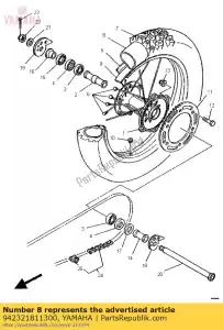 yamaha 942321811300 buis (2rh) - Onderkant