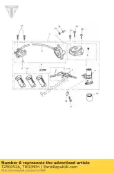 Ici, vous pouvez commander le clé, vide, alarme auprès de Triumph , avec le numéro de pièce T2500526: