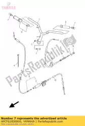 Aquí puede pedir tapa, agarre de Yamaha , con el número de pieza 4PCF628J0000: