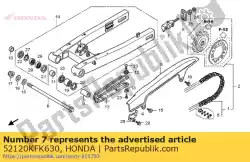 kraag comp, ketting van Honda, met onderdeel nummer 52120KFK630, bestel je hier online:
