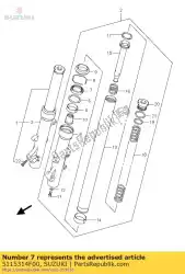 Here you can order the seal,oil from Suzuki, with part number 5115314F00: