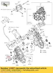 Ici, vous pouvez commander le 01 support, câble auprès de Kawasaki , avec le numéro de pièce 110571898: