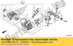 carrosserie, gaspedaal (gq3ua a) van Honda, met onderdeel nummer 16400MGSD31, bestel je hier online: