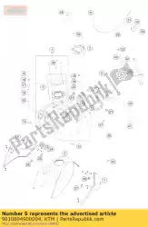 Qui puoi ordinare coperchio del serbatoio del carburante arancione da KTM , con numero parte 9010804900004: