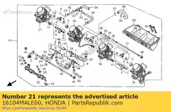 Ici, vous pouvez commander le ensemble carburateur ( auprès de Honda , avec le numéro de pièce 16104MALE00: