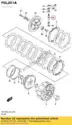 Here you can order the pinion,clutch release from Suzuki, with part number 2326127C10: